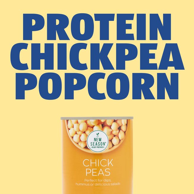Trend tile: protein chickpea popcorn