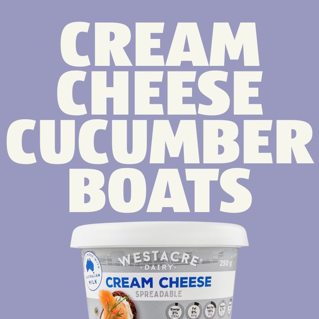Trend tile: cream cheese cucumber boats